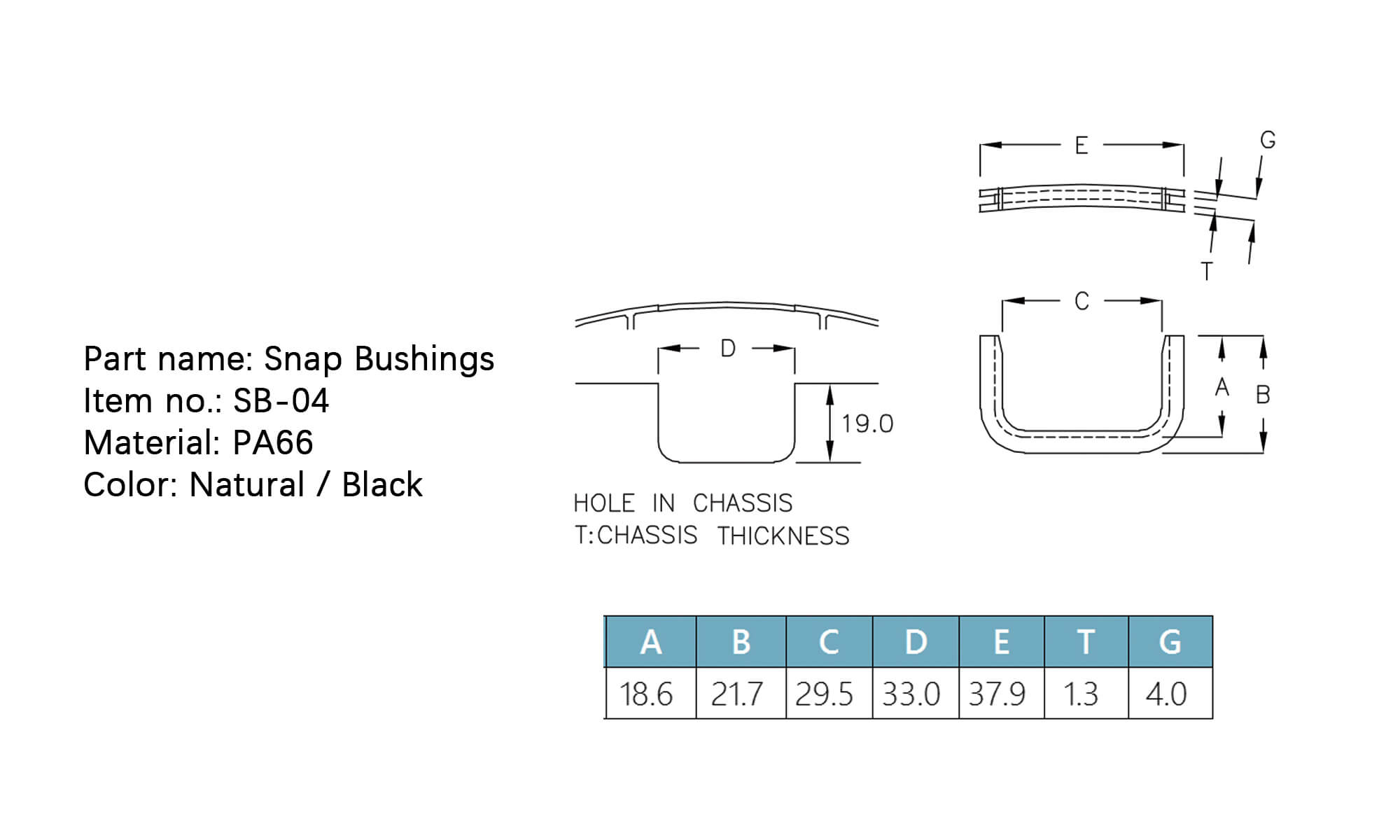 Snap Bushings SB-04